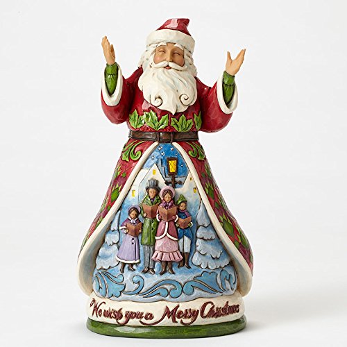 Jim Shore We Wish You A Merry Christmas Song Santa Figurine 4053703 HWC New
