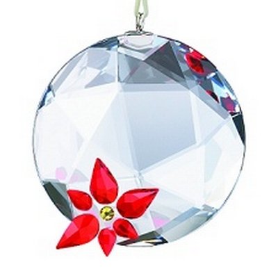 Swarovski Crystal Christmas Poinsettia Window Ornament Suncatcher #905214