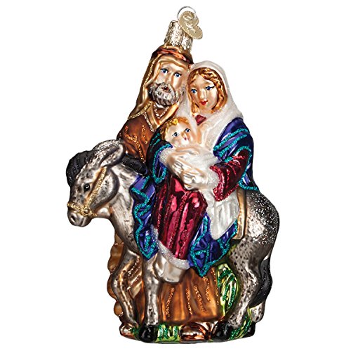 Old World Christmas Flight To Egypt Glass Blown Ornament