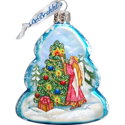 G. Debrekht Angelic Tree Glass Ornament