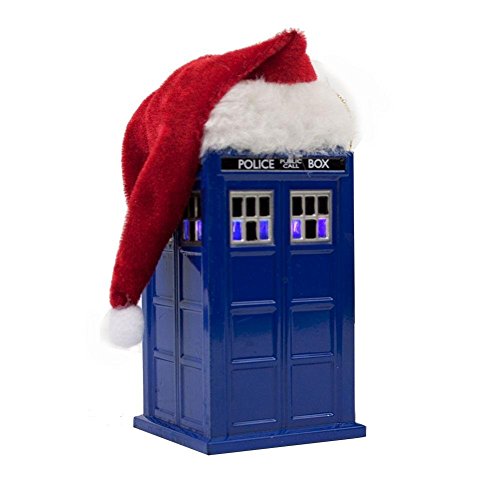 Doctor Who LED Tardis with Santa Hat Ornament