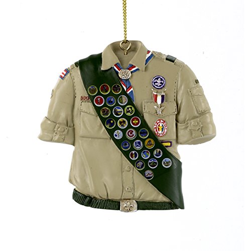 Kurt Adler 3″ Resin Boy Scouts OF America Shirt W/sash Ornament