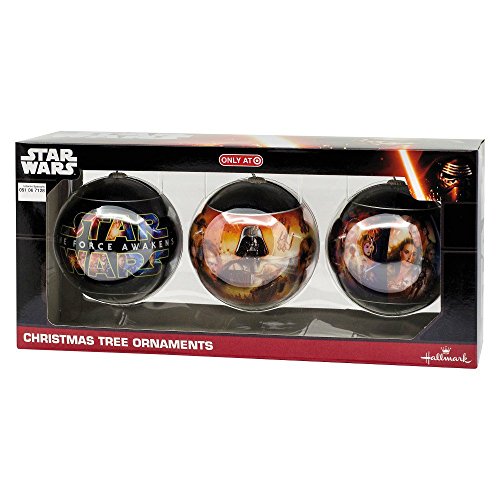 Star Wars The Force Awakens Christmas Tree Ornaments Hallmark Disney 3 Pack
