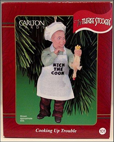 Carlton Cards Ornament The Three Stooges Curly Cooking Up Trouble