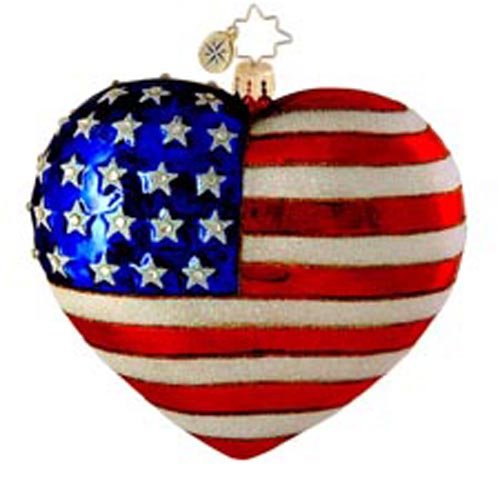 Christopher Radko Amazing Grace Patriotic USA Christmas Ornament – Exclusive