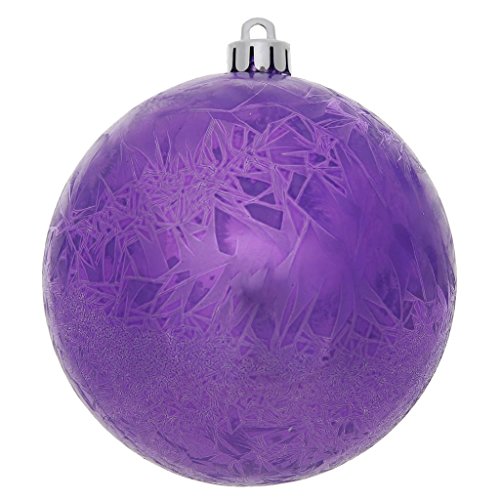 Vickerman 343548 – 2.75″ Purple Crackle Ball Christmas Tree Ornament (12 pack) (N140706DV)