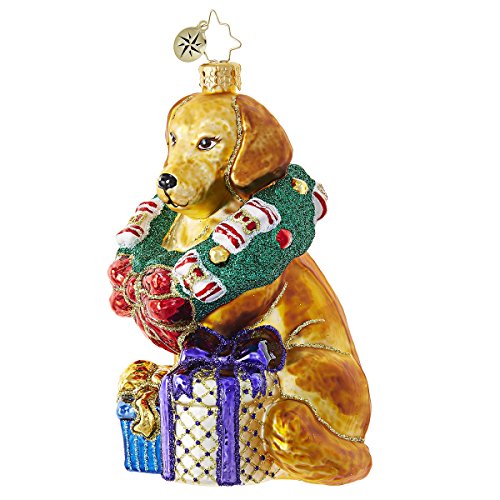Christopher Radko This Retriever Gets It! Animal Christmas Ornament
