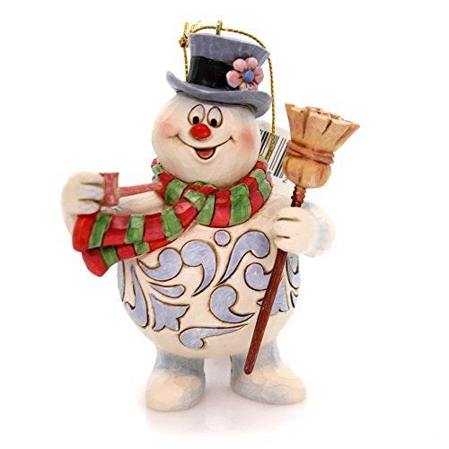Enesco, Frosty the Snowman by Jim Shore Frosty with Broom Ornament