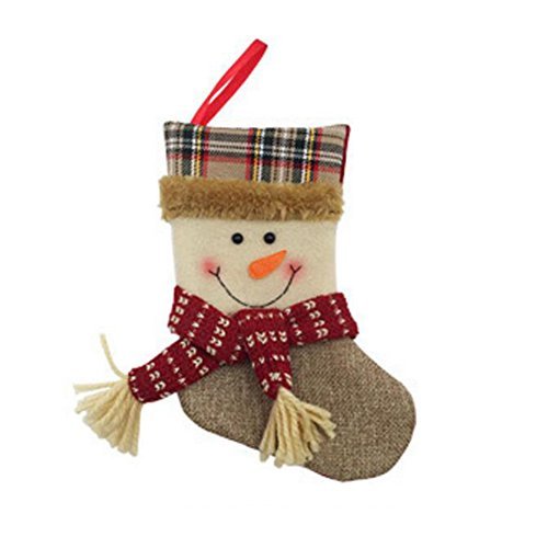 Zehui Christmas Stocking Holders Candy Bag Christmas Gift Bag for Christmas Decoration – A805 Snowman