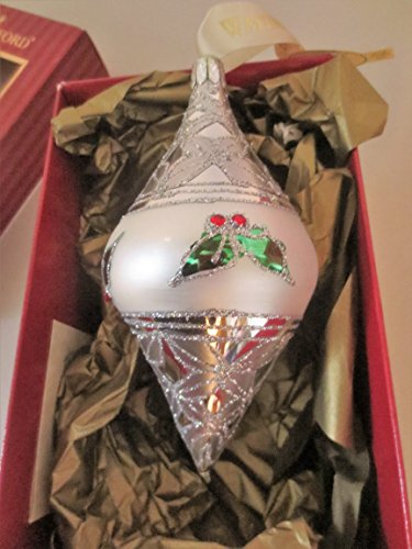 Waterford Silver Holly Spire Christmas Ornament