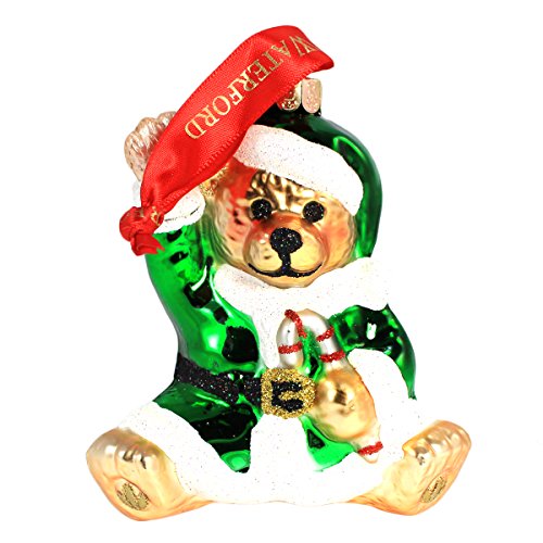 Waterford Teddy Bear Santa Ornament