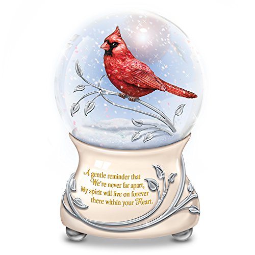Messenger From Heaven Memorial Cardinal Glitter Globe by The Bradford Exchange