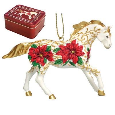 Poinsetta Pony HORSE CHRISTMAS TREE ORNAMENT