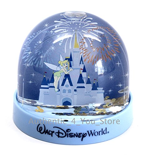Walt Disney World Tinkerbell Castle Snowglobe Water Ball Souvenir