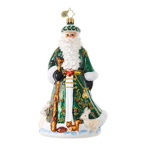 Christopher Radko Santa’s Furry Friends Santa Claus Christmas Ornament