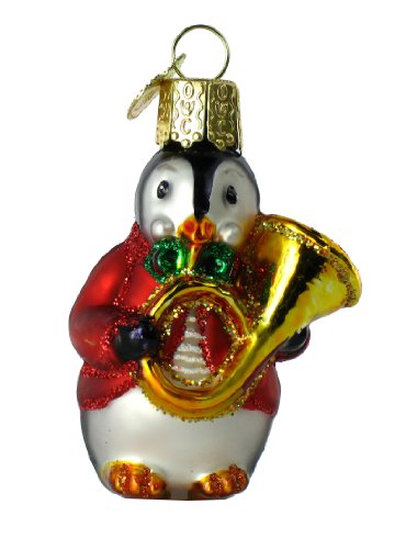Old World Christmas Penguin Band Ornament-Assorted styles, 1 piece