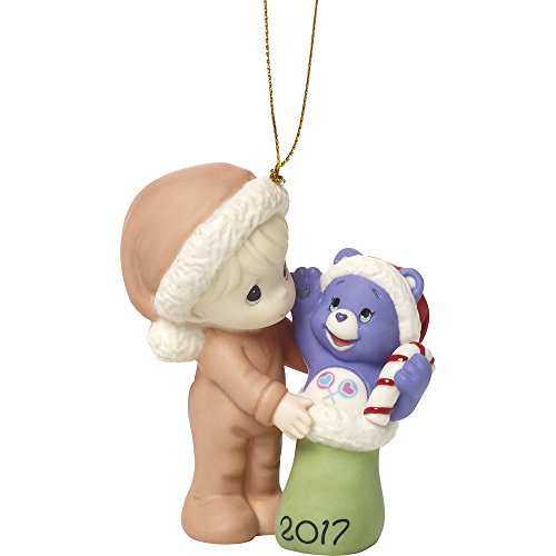 Precious Moments I Love Sharing Christmas With You 2017 Dated Care Bears Bisque Porcelain Ornament