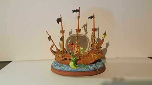 Peter Pan Pirate Ship ~ Disney Musical Motion & Lighted Snow Globe ~ Brand New in Original Box ~ in Mint Condition!