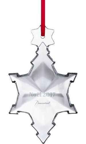 2017 Clear Crystal Christmas Annual Ornament By Baccarat