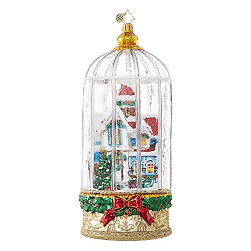 Christopher Radko Snowy Victorian Cage Cottage Limited Edition Christmas Ornament
