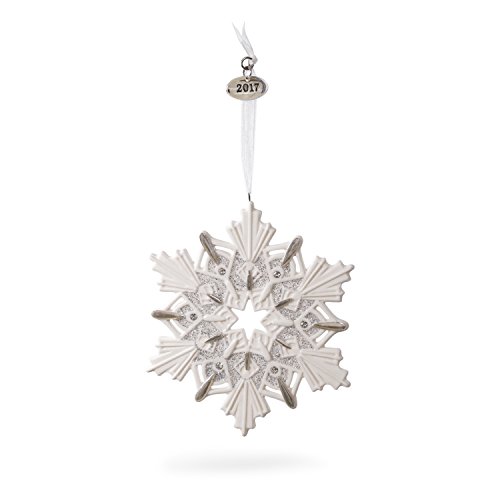 Hallmark Keepsake 2017 Snowflake Dated Porcelain Christmas Ornament