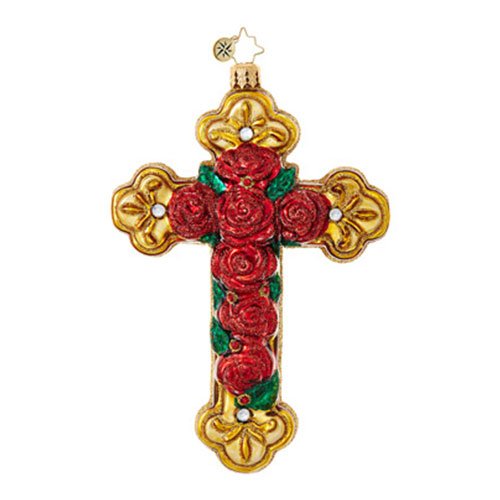 Christopher Radko Every Cross Has a Thorn Religious Christmas Ornament