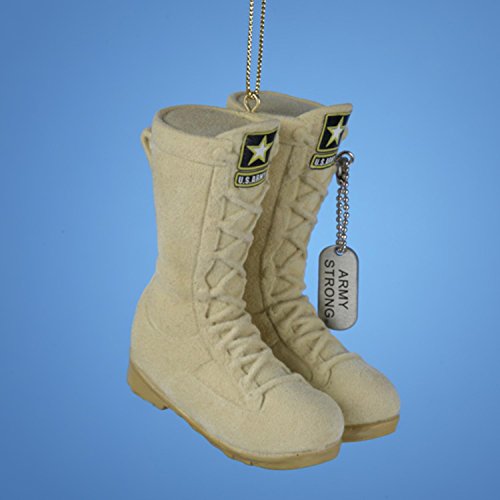 1 X Army Flocked Boots by Kurt Adler