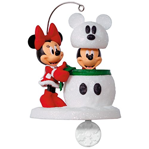 Hallmark Keepsake 2017 Disney Mickey and Minnie Snowmouse Surprise Christmas Ornament