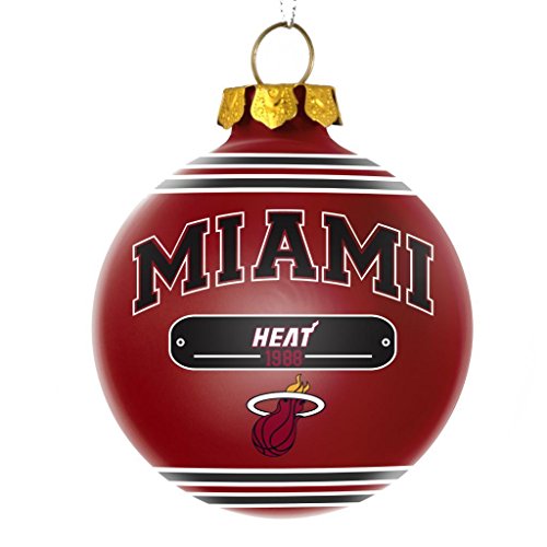 Miami Heat NBA 2014 Glass Ball Christmas Ornament Heat Forever Collectibles