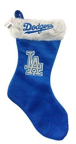Forever Collectibles Solid Team Color Chirstmas Stocking (Los Angeles Dodgers)