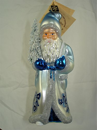 Blue Christmas Santa – Made by Ino Schaller