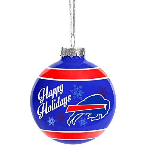 Forever Collectibles NFL Christmas Holiday Glass Ball Ornament-Buffalo Bills