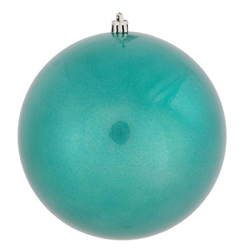 Vickerman 444337 – 4″ Teal Candy Ball Christmas Tree Ornament (6 pack) (N591042DCV)