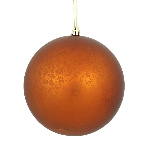 Vickerman 478851 – 4″ Copper Matte Mercury Ball Christmas Tree Ornament (6 pack) (N176188)