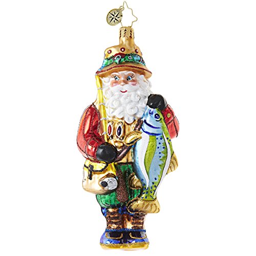 Christopher Radko The Bass Time of Year Santa Claus Christmas Ornament