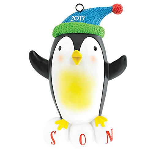 Carlton Heirloom Ornament 2017 Son – Penguin in Knitted Cap – #CXOR015M