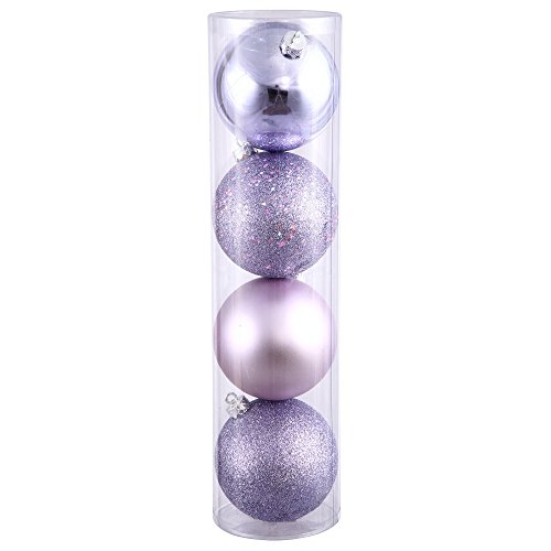 Vickerman 24″ Lavender 4 Finish Ball Ornament 24 per Box