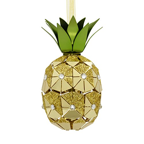 Hallmark Signature Premium Pineapple Metal Christmas Ornament