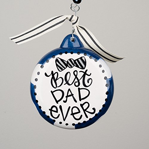 Best Mom/Dad Ever Christmas Ornament – Glory Haus 4″ Puff Ornament (Dad – Blue)