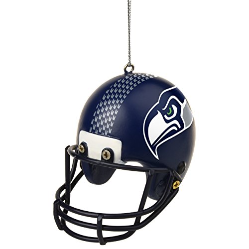 Seattle Seahawks Official NFL Holiday Christmas Ornament Resin Helmet by Forever Collectibles 498261