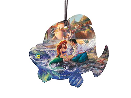 Disney The Little Mermaid Flounder Shaped Hanging Acrylic Decoration Ornament