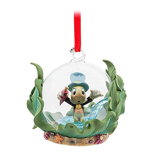 Disney Jiminy Cricket Glass Globe Sketchbook Ornament