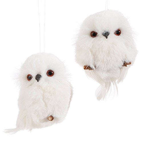 RAZ Imports 3.5″ Owl Ornaments – Set of 2 Assorted