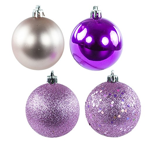 Vickerman 24″ Orchid Pink 4 Finish Ball Ornament 24 per Box
