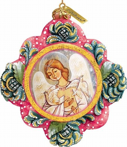 G.DeBrekht Angel with Doves Ornament