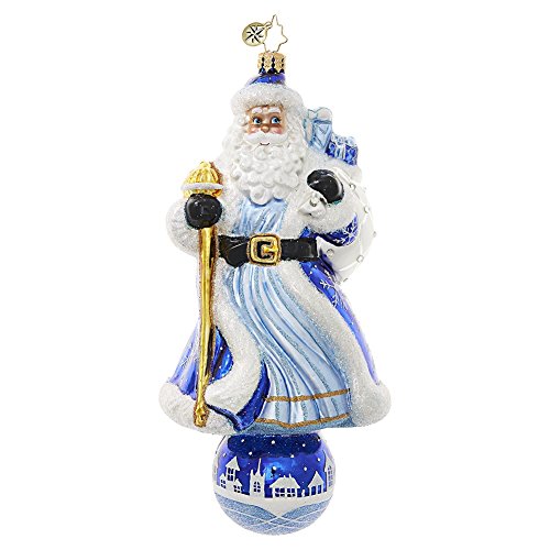 Christopher Radko Cobalt Kringle Santa Limited Edition Christmas Ornament