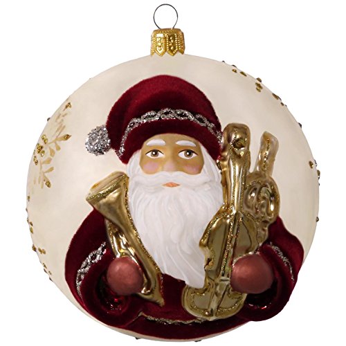 Hallmark Keepsake 2017 Hopeful Father Christmas Premium Blown Glass Christmas Ornament
