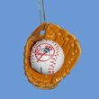 Kurt Adler New York Yankees Baseball In Leather Glove Ornament