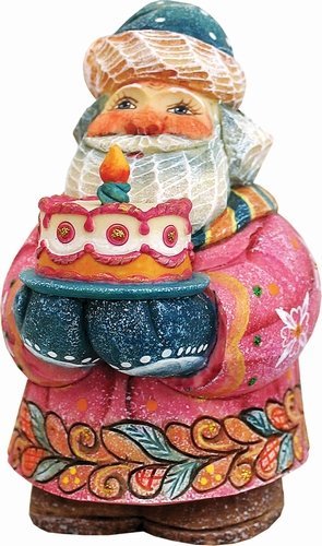 G. Debrekht First Christmas Sant a Figurine, 3-1/2-Inch Tall, Limited Edition of 900, Hand-Painted