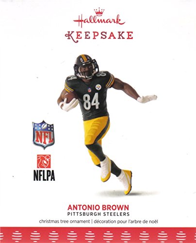 Hallmark Keepsake 2017 NFL Pittsburgh Steelers Antonio Brown Christmas Ornament